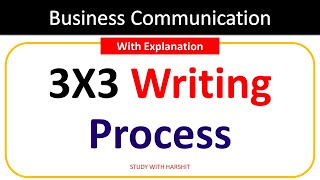 3X3 Writing Process  Process Of Writing In Business Communication [upl. by Ahtiekahs]