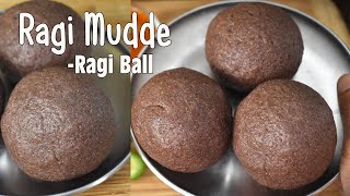 Ragi Mudde Recipe  With Perfect Measurement  Ragi Ball  Finger millet Ball Recipe [upl. by Acinnod]