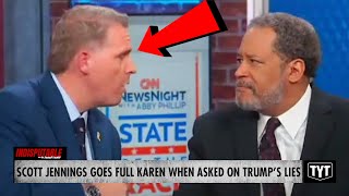 WATCH CNN Host Goes Full Karen When Confronted About Trumps Lies [upl. by Aicil]