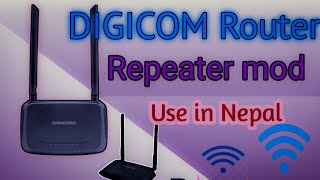 How to use Digicom router repeater mod  Digicom router repeater mod usedigicomsubisutipscreouter [upl. by Calley158]