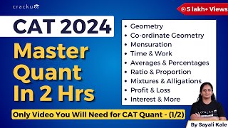 CAT 2024 Quant Complete Revision Part1  Master Every CAT Quantitative Aptitude Topics in 2 Hours [upl. by Izawa]