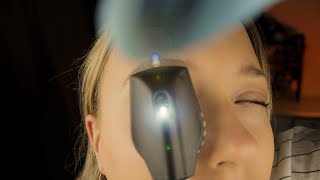 ASMR Ocular Orbital Eye Examination Light Exam [upl. by Wanfried]