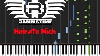 Rammstein  Heirate Mich ♫ ORIGINAL MIDI  Synthesia [upl. by Assylla]