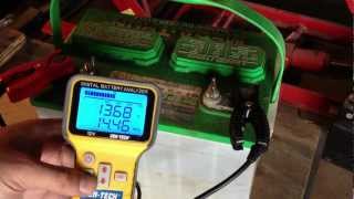 Lead Acid Battery Desulfation Using Epsom Salt First test after Charging Part 3 of 6 [upl. by Giustino721]