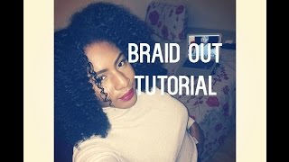 PERFECT FLUFFY BRAID OUT Tutorial Type 4a 4b 4c Natural Hair [upl. by Anibla144]