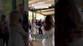 JANJA REGISTRA ENCONTRO COM A RAINHA DA DINAMARCA EM CENTRO EDUCACIONAL NO DF [upl. by Styles]