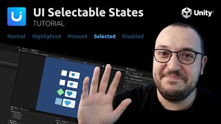 UI Selectable States  Normal Highlighted Pressed Selected Disabled  Unity Tutorial  Doozy UI [upl. by Nodnarb509]