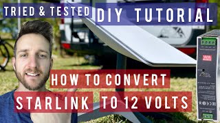 Starlink 12 Volt DC power supply for your Van  Easy DIY Tutorial amp Review [upl. by Eniretak]