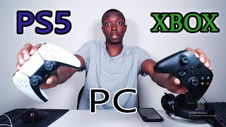 PS5 DUALSENSE VS XBOX SERIES XS CONTROLLER  WHICH IS BETTER FOR PC GAMING [upl. by Zacharias]