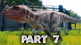 Jurassic World Evolution Gameplay Walkthrough Part 7  DINOSAURS ESCAPE amp NEW ISLAND [upl. by Portuna]