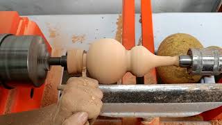 HOw to make Lagenaria vulgaris  Work Wooden Lathe Art [upl. by Airlee]