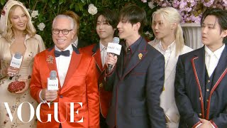 Stray Kids Make Their Met Gala Debut with Tommy Hilfiger  Met Gala 2024  Vogue [upl. by Iralam273]