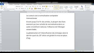 Normes IFRS et consolidation  les acteurs de la normalisation internationales [upl. by Yzmar392]