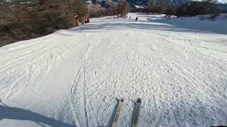 Serre chevalier piste rouge Grande Gargouille [upl. by Ocsinarf]