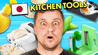 Americans Try The BEST Japanese Kitchen Tools [upl. by Sybil]