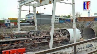 Stuttgart 21 Herrenknecht Tunneling Machine  Tunnelvortriebsmaschine Fildertunnel 22042016 [upl. by Ainecey]