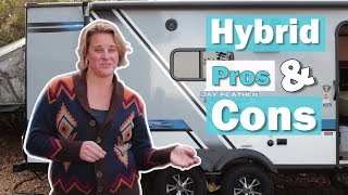 The Best and Worst of Hybrid Travel Trailers  Things to Consider When Purchasing a Hybrid Camper [upl. by Cherry868]