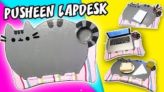 DIY PUSHEEN LAPDESK FROM CARDBOARD  aPasos Crafts DIY [upl. by Edla]