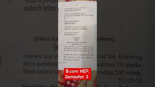 Business Regulatory Framework ccsu exam nep bcom [upl. by Nwahser]