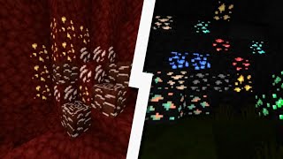 TEXTURA QUE DEIXA MINÉRIOS BRILHANDO  NEW GLOWING ORE PACK MCPE 118 [upl. by Bald857]