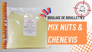 Peche de la carpe Roulage bouillettes mix Nuts amp Chenevis [upl. by Corel]