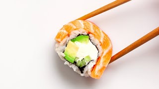 Philadelphia Roll  How to make sushi  Salmon Philly Roll  Gunkan sushi [upl. by Yrrum]