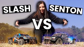 TRAXXAS Slash Ultimate VS ARRMA Senton V3 DRAG RACE  Episode TWO [upl. by Jacobo]