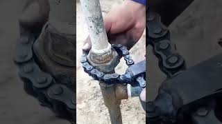 Water pipe straight joint disassembly process [upl. by Cowey]