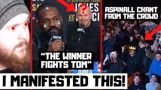 UFC 309 Press Conference Reaction CROWD CHANTS FOR ASPINALL Dana BETRAYS Jon Jones [upl. by Ardnekan]