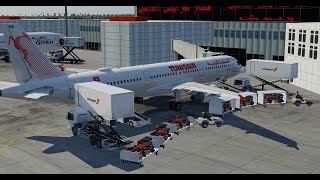 XP1206b6 TUNISAIR A321 FLIGHT  TRIPOLIALGIERS  Live [upl. by Manlove]