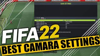 FIFA 22 🎥 BEST CAMERA SETTINGS FOR CAREER MODE [upl. by Shaffer]