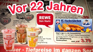 REWE vor 22 Jahren Lebensmittel Preise Zeitreise Food Vintage [upl. by Ruamaj]