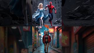 Spiderman and Elsa Frozen VS Harley Queen and Joker Deadpool vs witch Epic Battle spiderman frozen [upl. by Adoc124]