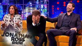 Hugh Jackman amp Taron Egerton Cant Handle Shazia Mirzas Brazilian Chat  The Jonathan Ross Show [upl. by Onileba]