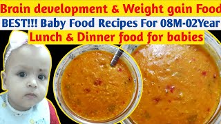 BEST Baby Food Recipe for Weight Gain amp Brain Development For 8 Month To 3 Year Babies  Daliya food [upl. by Esekram]