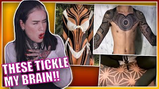 Tattoo Enthusiast Reacts To Oddly Satisfying Tattoos [upl. by Eceryt]