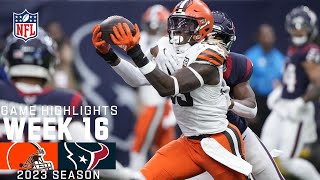 Cleveland Browns vs Houston Texans  2023 Week 16 Game Highlights [upl. by Alleira516]