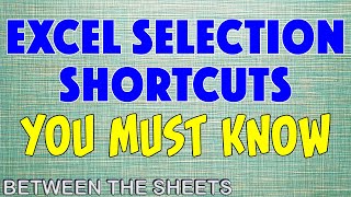 Excel Selection Shortcuts You Must Know [upl. by Aidas]