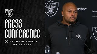 Coach Pierce ‘This Is a Business Trip and That’s How We’re Approaching It’  Raiders  NFL [upl. by Aneer]