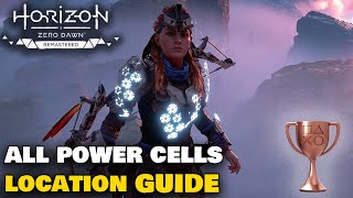 Horizon Zero Dawn Remastered  All POWER CELLS Locations ShieldWeaver Outfit Trophy Guide [upl. by Ahseka]