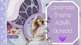 Lavender Theme ASMR Spread 💜🪻 [upl. by Syla354]