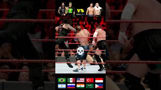 John Cena amp Roman Reigns vs The Miz amp Samoa Joe 2017  WWE Phonk Edit 💀 wwe phonk johncena [upl. by Onahpets]