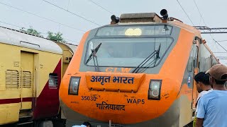 Indian Second Amrit Bharat 🇮🇳 Express  NonAC Train  From Darbhanga to Anand Vihar Terminal [upl. by Schatz]