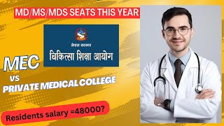 के Residents Doctor हरुले 48000 पाउलन त  MDMSMDS seats this year [upl. by Burny]