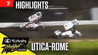 Kubota High Limit Racing at UticaRome Speedway 51724  Highlights [upl. by Acinorahs]