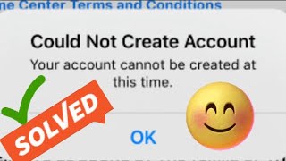 Your account could not created at this time  Apple ID could not create account on iPhone [upl. by Halehs]