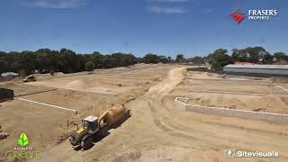 Time Lapse of Baldivis Grove Stage 5 Construction [upl. by Cecil]