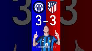 Inter vs Atlético de Madrid  UEFA Champions League Score Predictor  hit pause or screenshot [upl. by Eeliram866]