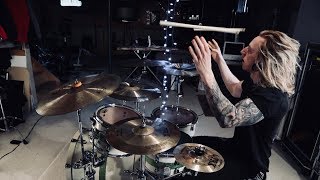 Wyatt Stav  Motionless in White  Reincarnate Drum Cover [upl. by Shannah697]