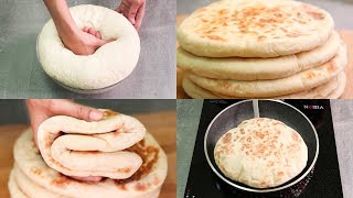 EGGLESS BUTTER NAAN RECIPE IN PAN I WITHOUT TANDOOR OR OVEN [upl. by Llahsram]